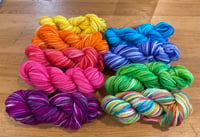 Image 1 of Rainbow 8ply Merino Wool Nine Pack (180 grams)