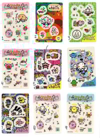 Image 2 of vintage tamagotchi stickers + trading cards