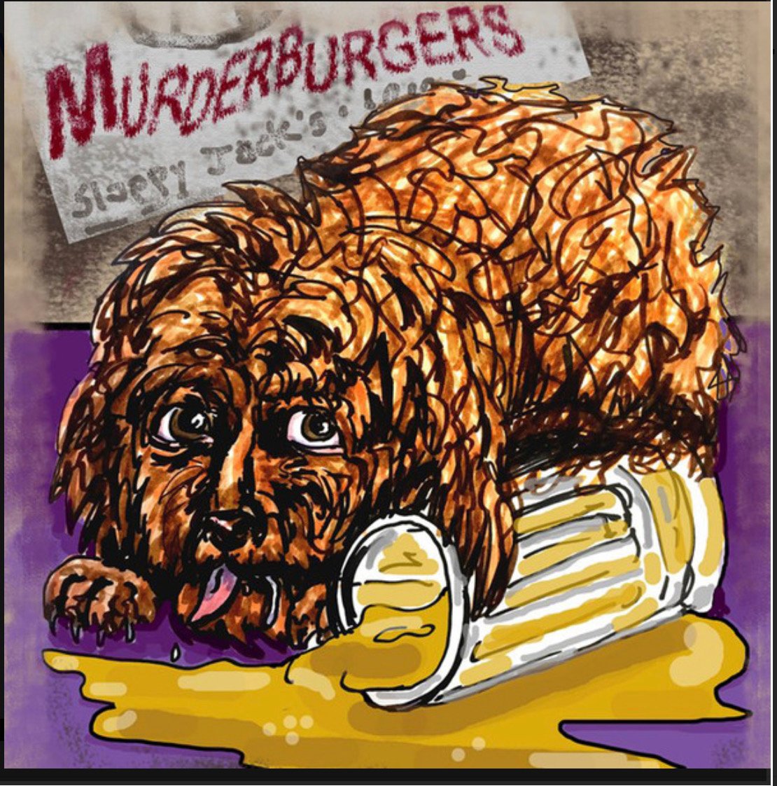 Image of Murderburgers / City Mouse Split 7”