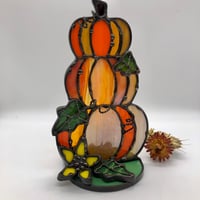 Image 4 of Pumpkin Stack Candle Holder 