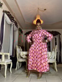 Image 1 of Pleated and pink dress 