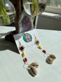 Stars and Shells Wire Earrings 