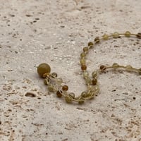 Image 1 of Green Garnet Olive Necklace