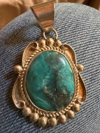 Image 1 of Orlando Crespin Blue Chrysocolla Pendant 