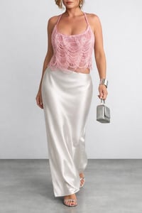 Image 1 of Pink Beaded Top