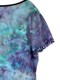 Image 7 of XXL 90's Babydoll Mini Dress in Mermaid Watercolor Ice Dye