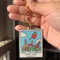 Image 1 of Quran 94:7 Enamel Keychain