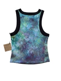 Image 3 of M Ladies Fitted Knit Contrast Tank in Mermaid  Ice Dye
