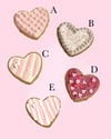 Large Faux Heart Cookies