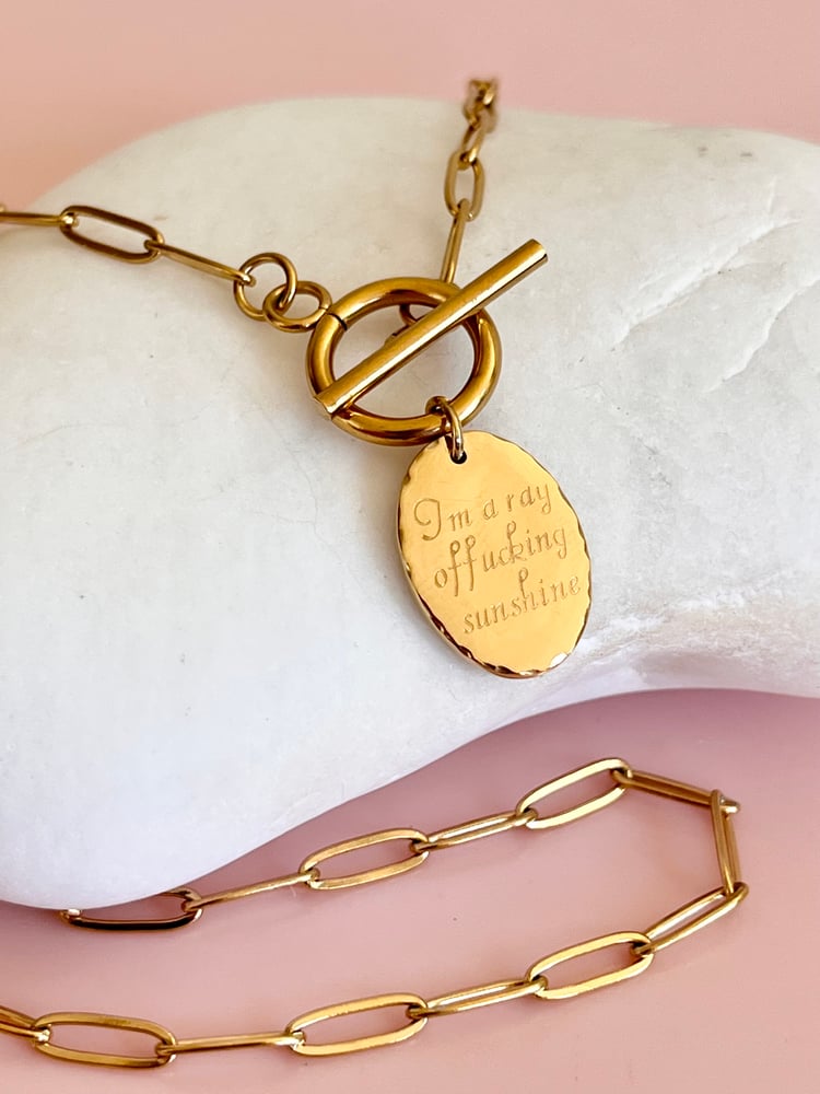 Image of I'm a Ray of F***ing Sunshine Necklace
