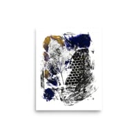 Monoprint 02 - Acrylic and Mixed Media - 8x10 print