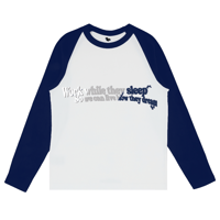 Dreamers- Navy LONG SLEEVE T SHIRT