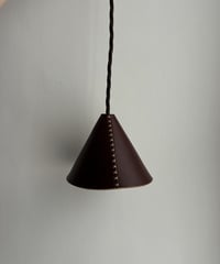 Image 2 of Bordeaux leather mini pendant