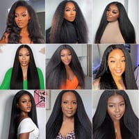 Image 5 of Kinky Straight Glueless Wig 180 