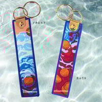 Eat the rich | woven keychain 