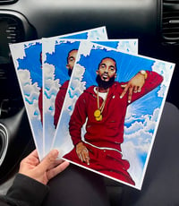 Image 2 of Nipsey Hussle Poster Print 8.5x11in 