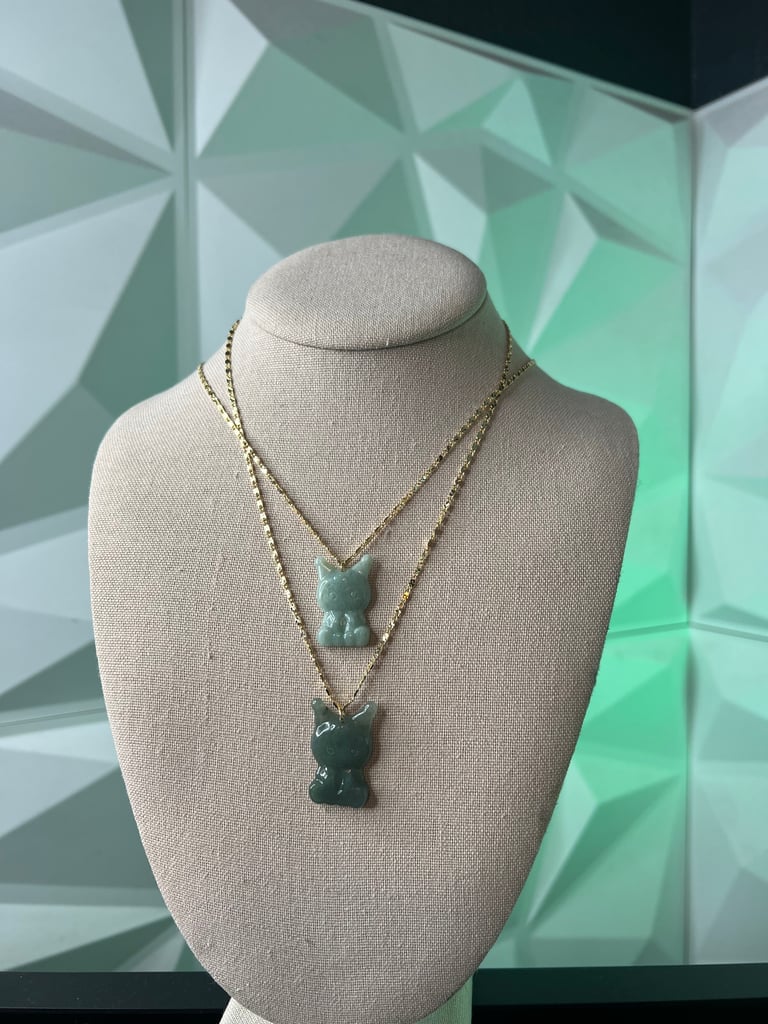 kuromi jade necklace