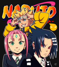 Image 1 of Naruto x Soul Eater Print