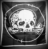 Image 2 of Conqueror W.C.S War Wire Skull Flag 