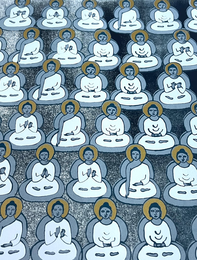 Image of Faded Midnight Buddhas I