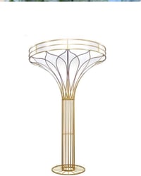 Image 1 of Tall Gold and white backdrop For Rent Only 180*270cm