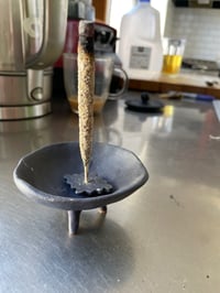 Image 1 of Dark cobalt incense burner