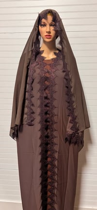 Image 2 of  Lace 2 Piece Abaya 