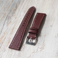 Image 2 of 20mm Classic Burgundy Pigskin Strap