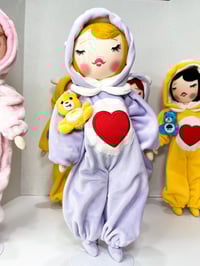 Image 5 of #3 CAREBEAR INSPIRED MEDIUM ART DOLL 