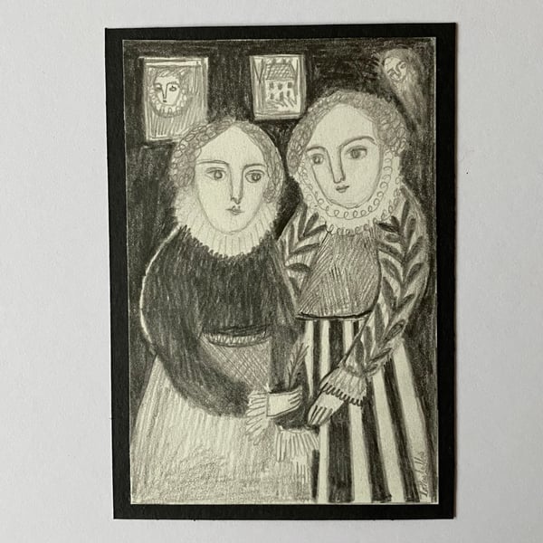 Image of Sisters - October drawing