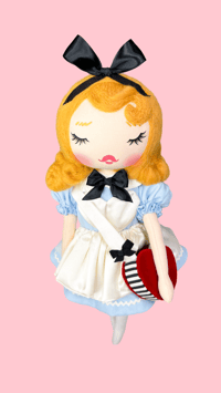 Image 2 of CLASSIC ALICE INSPIRED MEDIUM ART DOLL 
