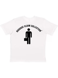‘BAGGAGE CLAIM COLLECTION’ MENS TSHIRT (WHITE)
