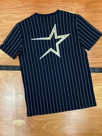 Image 2 of New Era Navy Gold Stripe SS Tee