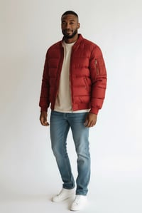 Image 2 of Bomber Doudoune Bordeaux 