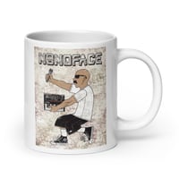 Image 2 of N8NOFACE "AZ-TECH SYNTH" Color by QETZA ART 20 oz. White glossy mug