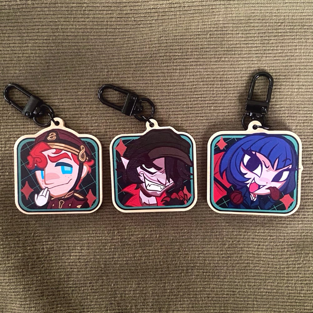 Image of Deadlock Wooden Keychains