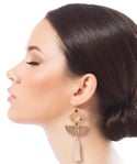 Crave Diamond Tortoise Tassel Earrings 