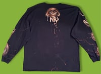 Image 2 of “MY SERPENTINE” BLEACH PAINTED LONG SLEEVE T-SHIRT 2XL