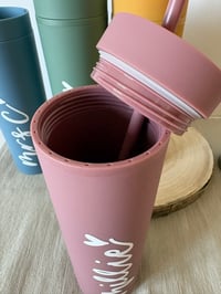 Image 9 of 16oz Personalised Handlettered Skinny Tumblers 