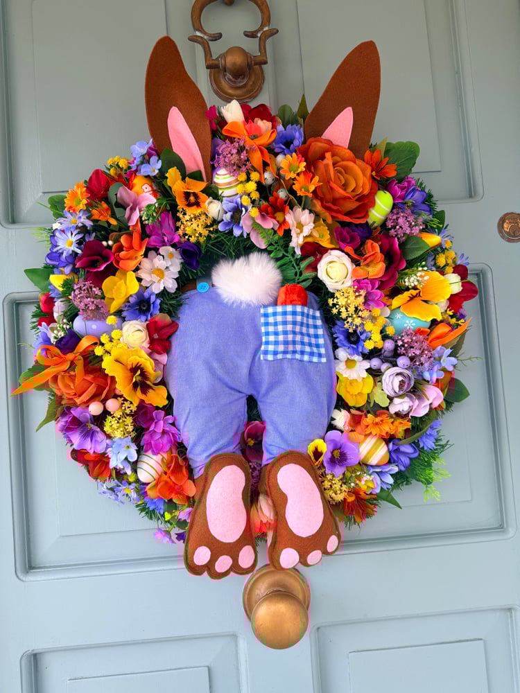 Image of 55cm Bunny Wreath - Peter Rabbit 