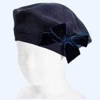 Image 5 of Condor velvet bow beret 