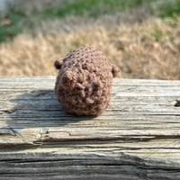 Image 3 of Crochet Pig Brown
