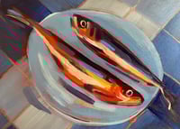Image 5 of Sardines on Blue Gingham