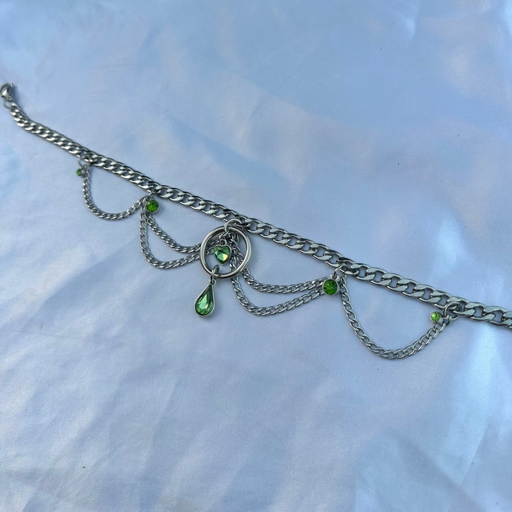 Image of Wishing Well Choker- green