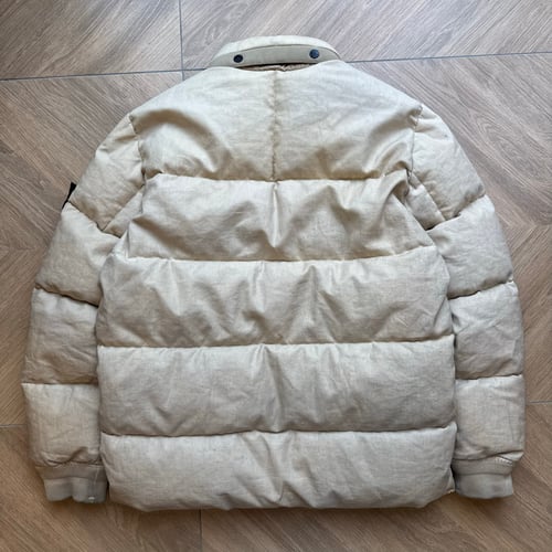 Image of AW 2019 Stone Island Lino Resinato Down-TC Jacket, Size Larg