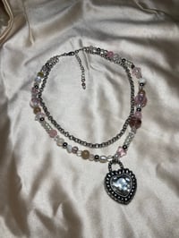 Image 4 of Crystal Heart Necklace