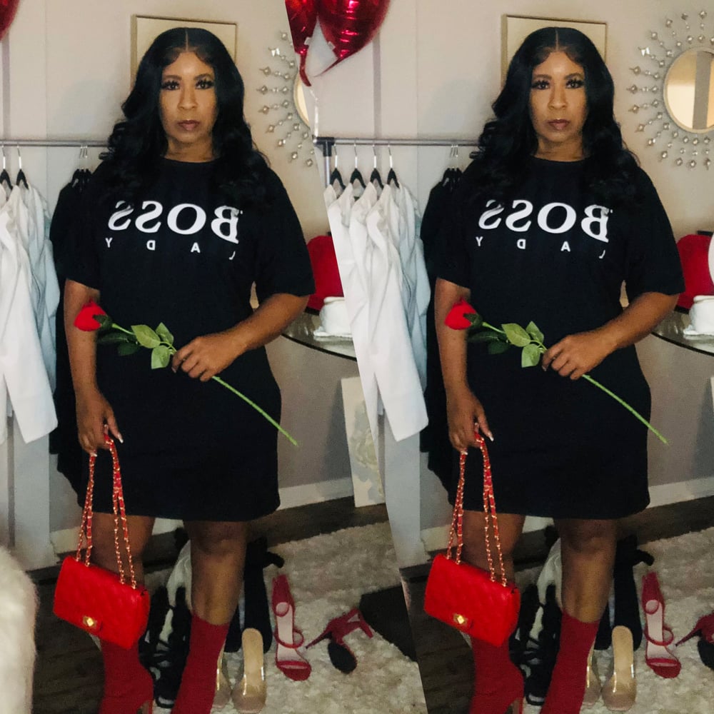 Image of Boss lady tee shirt dress 