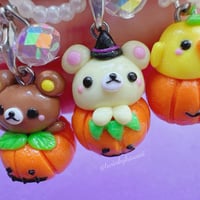 Image 3 of Halloween Rilakkuma Polymer Clay Charm Set