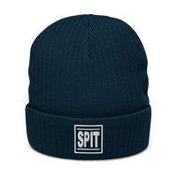 Image 2 of Spit Logo Black Recycled cuffed beanie