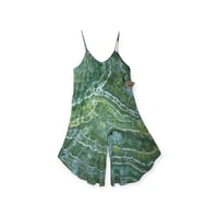 Image 1 of L Woven Wide-Leg Jumpsuit with Pockets in Verdant Geode Ice Dye